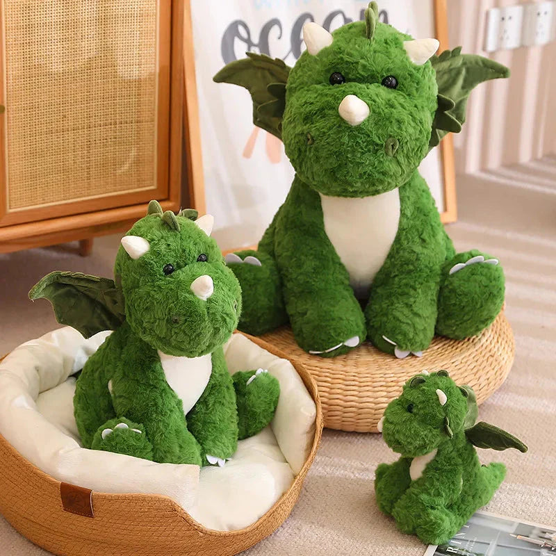 Œuf de dragon peluche coussin 2-en-1 pour enfants