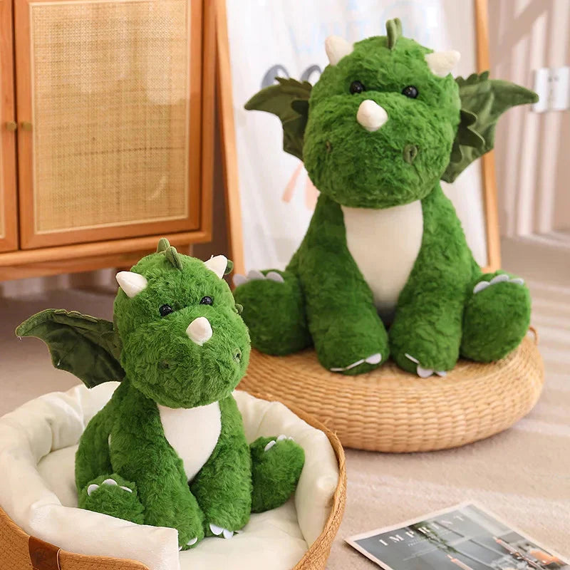 Œuf de dragon peluche coussin 2-en-1 pour enfants