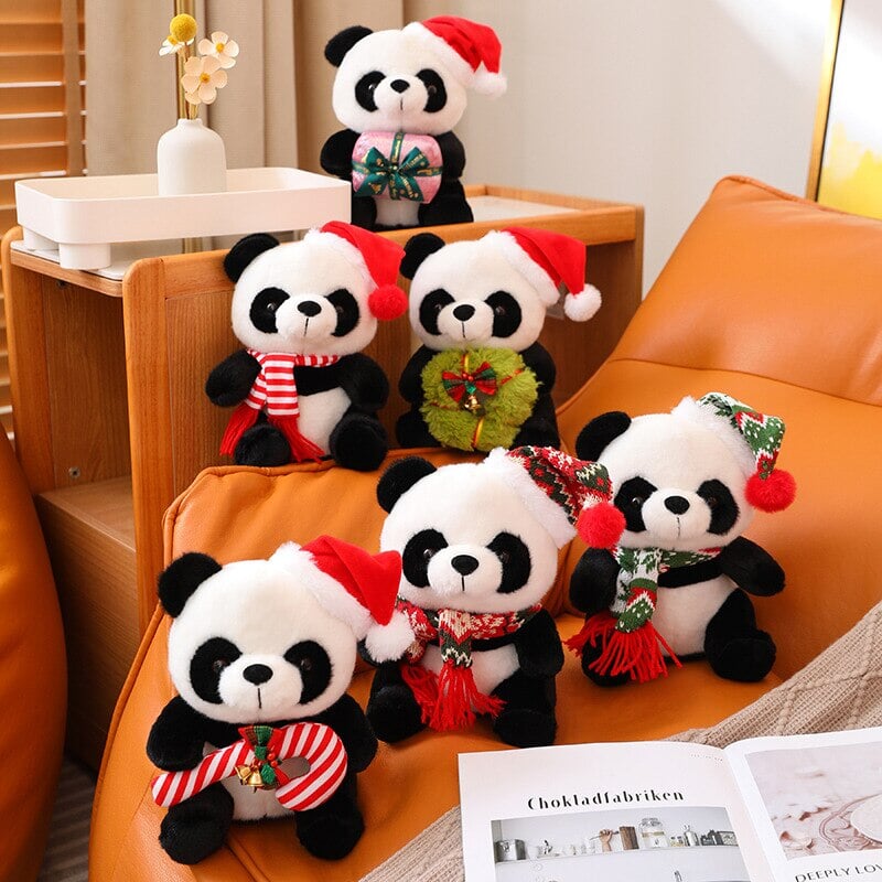 Peluche Panda Noël pour enfants et adultes