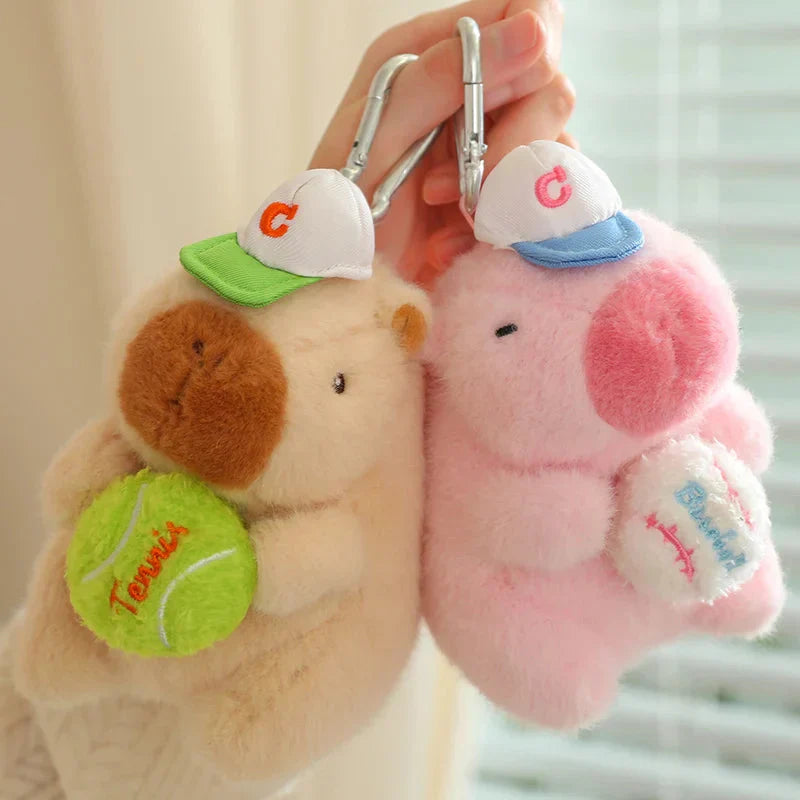 Peluche capybara sportive pour enfants