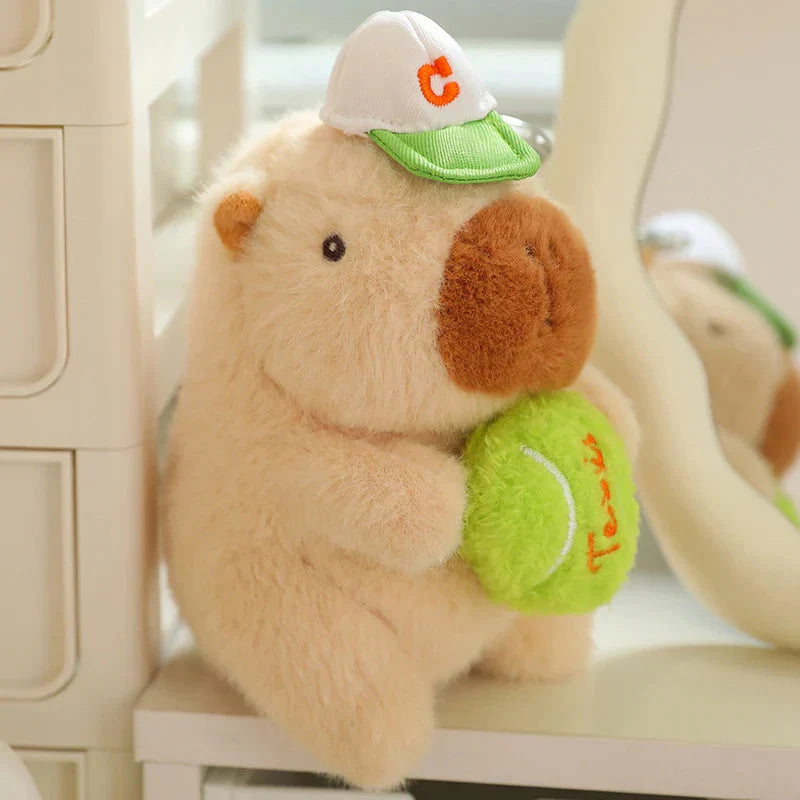 Peluche capybara sportive pour enfants