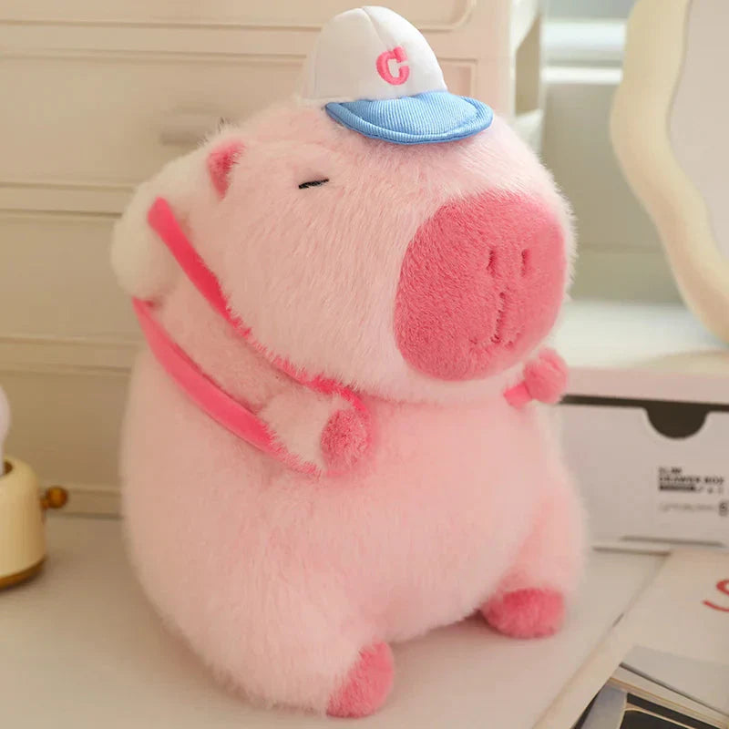 Peluche capybara sportive pour enfants