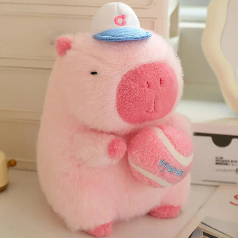 Peluche capybara sportive pour enfants