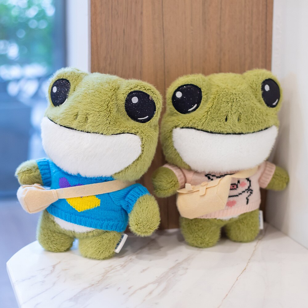 Grenouille en Peluche Miniature pour Enfants et Collectionneurs