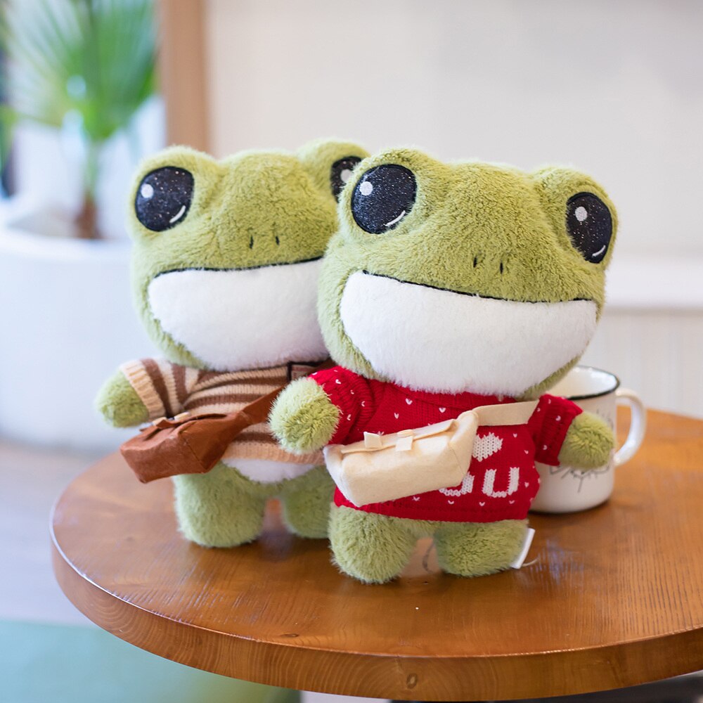 Grenouille en Peluche Miniature pour Enfants et Collectionneurs