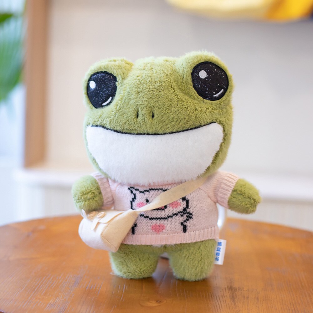 Grenouille en Peluche Miniature pour Enfants et Collectionneurs