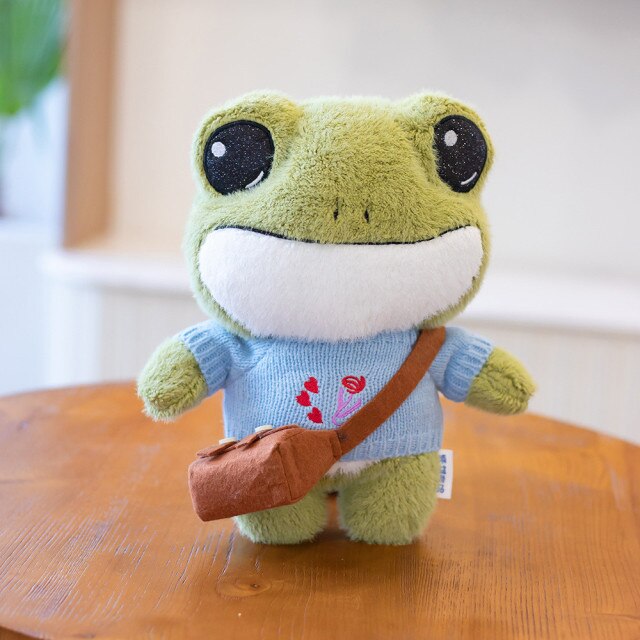 Grenouille en Peluche Miniature pour Enfants et Collectionneurs