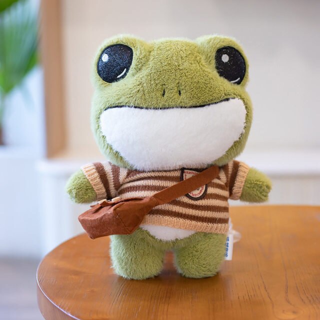 Grenouille en Peluche Miniature pour Enfants et Collectionneurs