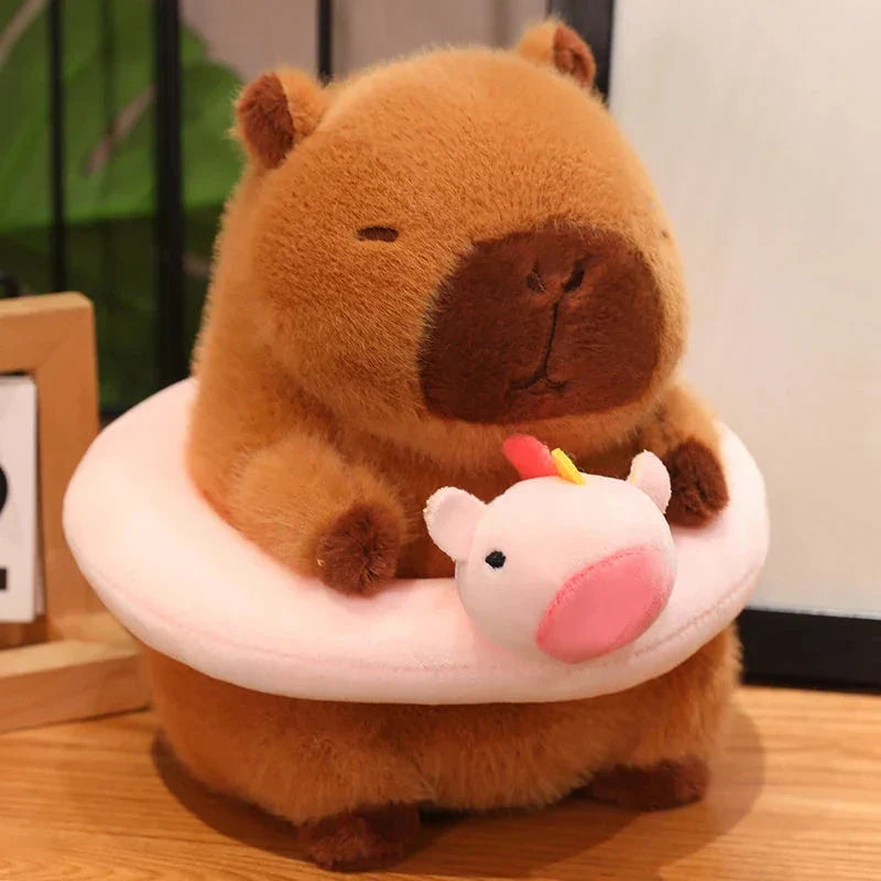 Jouet Peluche Capybara Figurine Animale Flottante Enfant