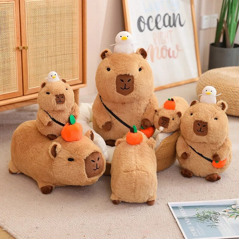 Figurine Capybara Peluche Dormante Plushie