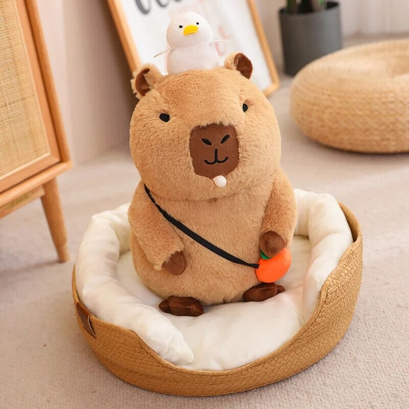 Figurine Capybara Peluche Dormante Plushie