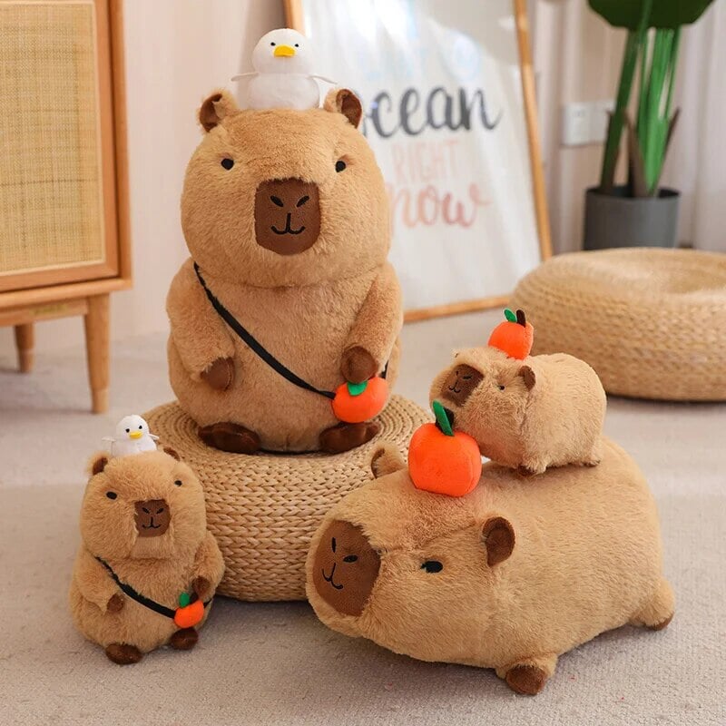Figurine Capybara Peluche Dormante Plushie