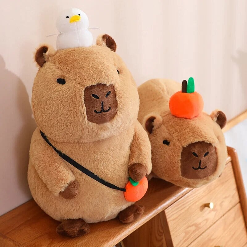 Figurine Capybara Peluche Dormante Plushie
