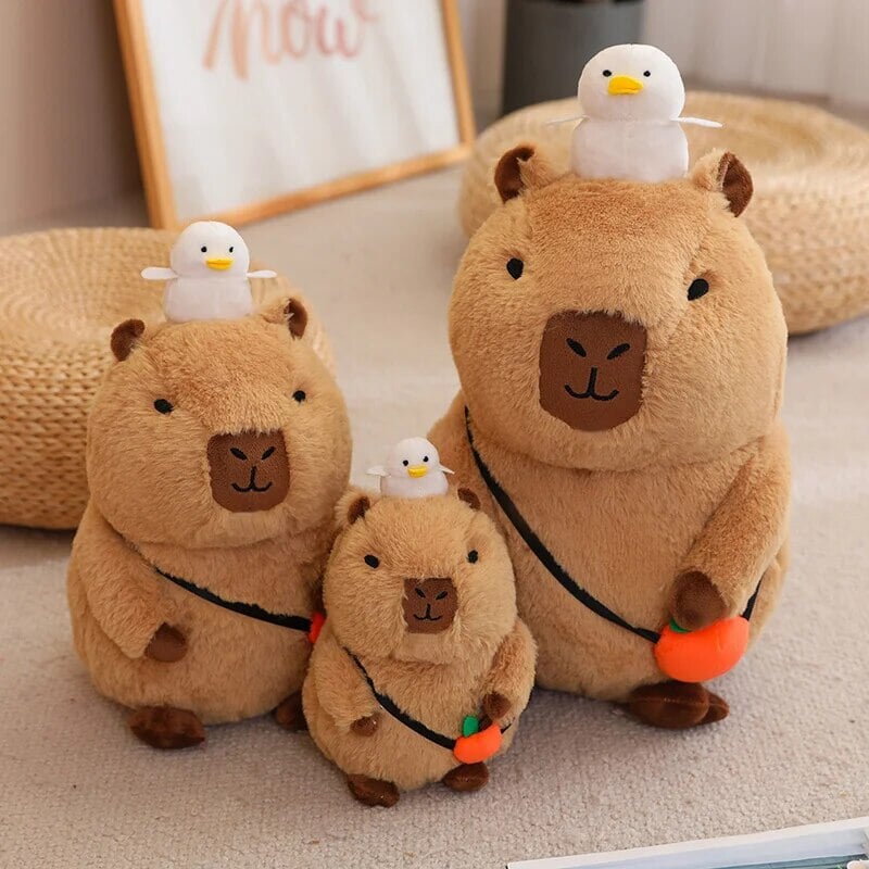 Figurine Capybara Peluche Dormante Plushie