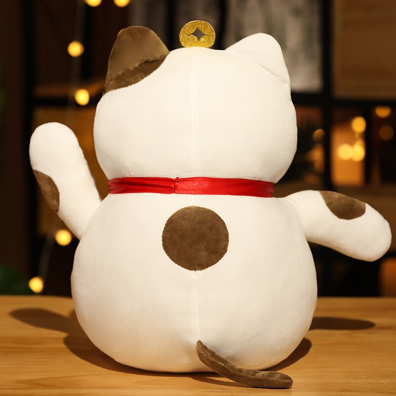 Peluche chat porte-bonheur pour enfants et collectionneurs