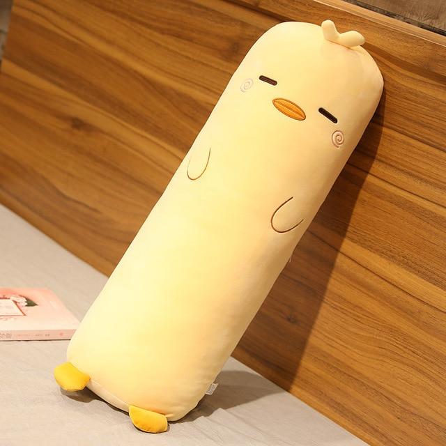 Coussin corporel animal en peluche décoratif