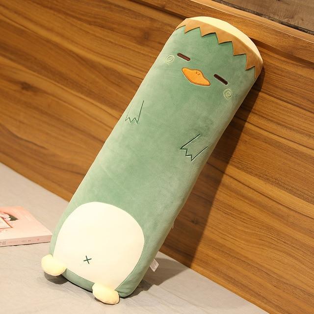 Coussin corporel animal en peluche décoratif
