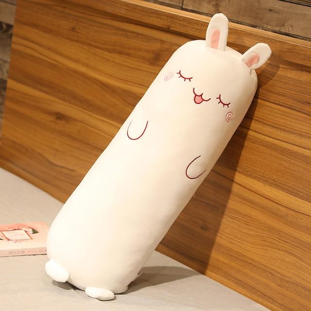 Coussin corporel animal en peluche décoratif