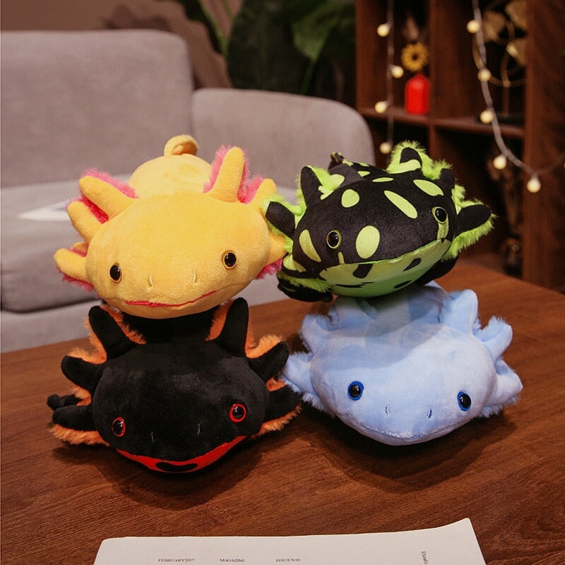 Axolotl en Peluche Réaliste pour Enfants et Collectionneurs