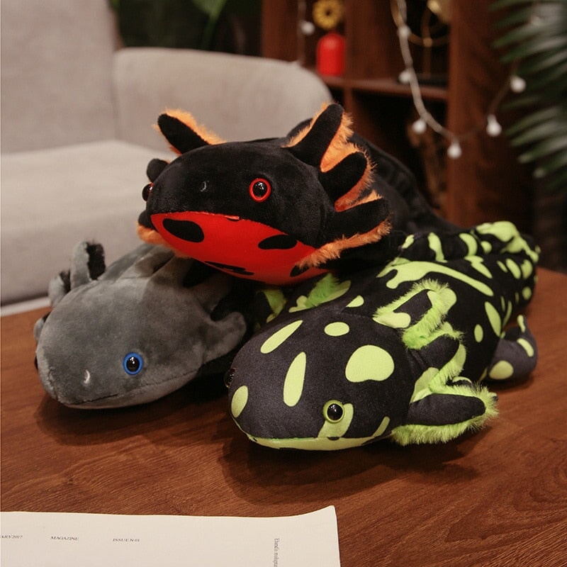 Axolotl en Peluche Réaliste pour Enfants et Collectionneurs