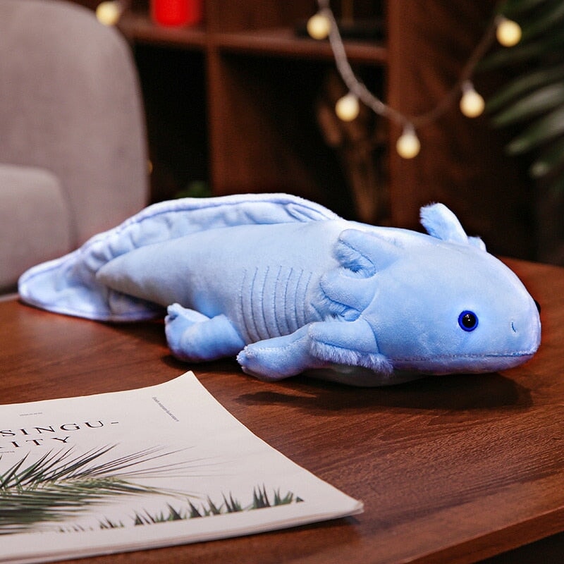 Axolotl en Peluche Réaliste pour Enfants et Collectionneurs