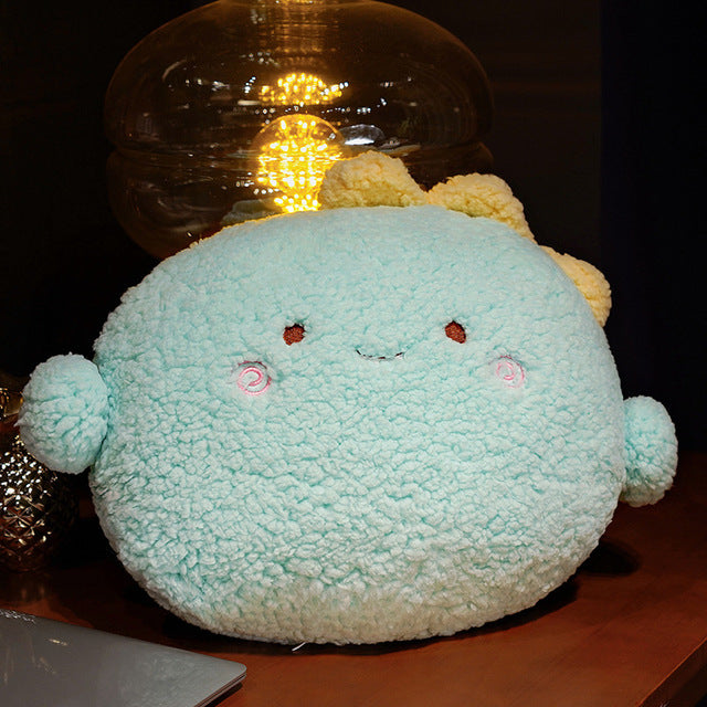Coussin Animal Rond en Peluche pour Enfants et Décoration