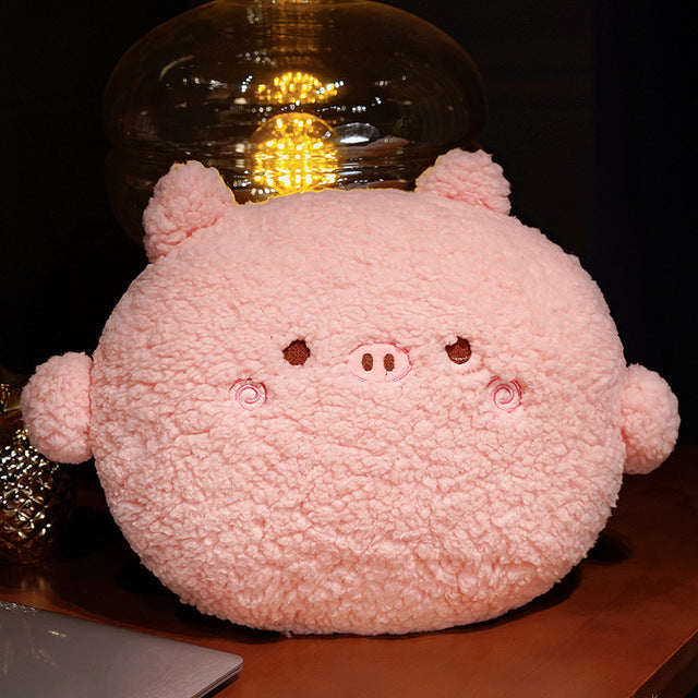 Coussin Animal Rond en Peluche pour Enfants et Décoration