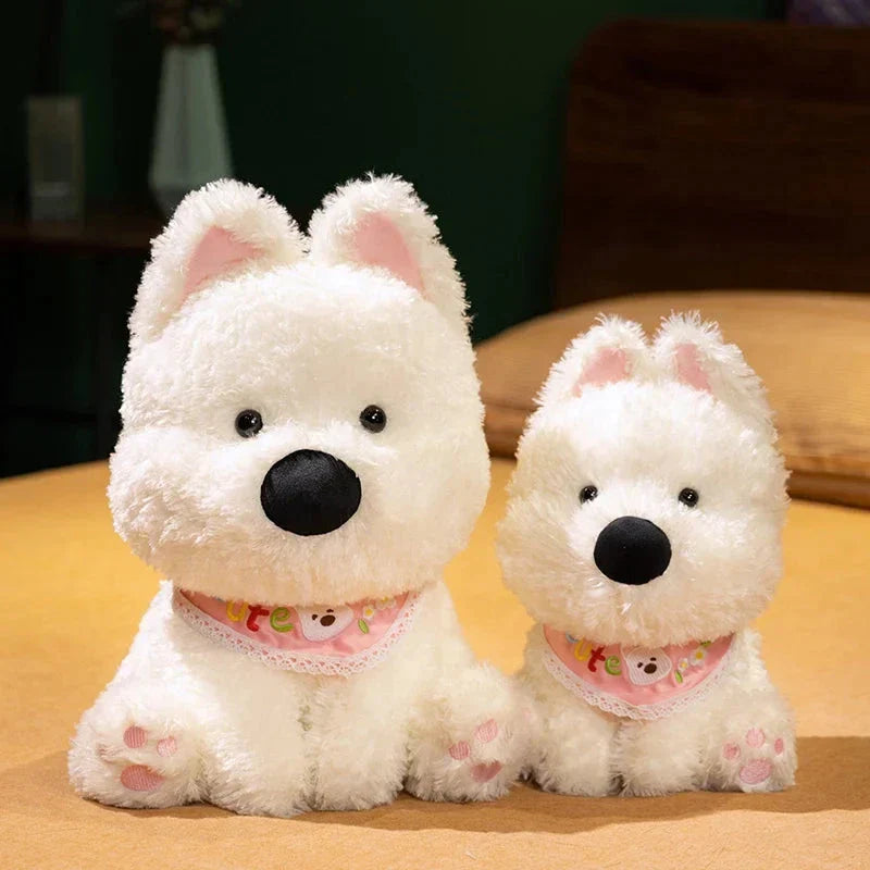 Chien West Highland Terrier peluche pour enfants et adultes
