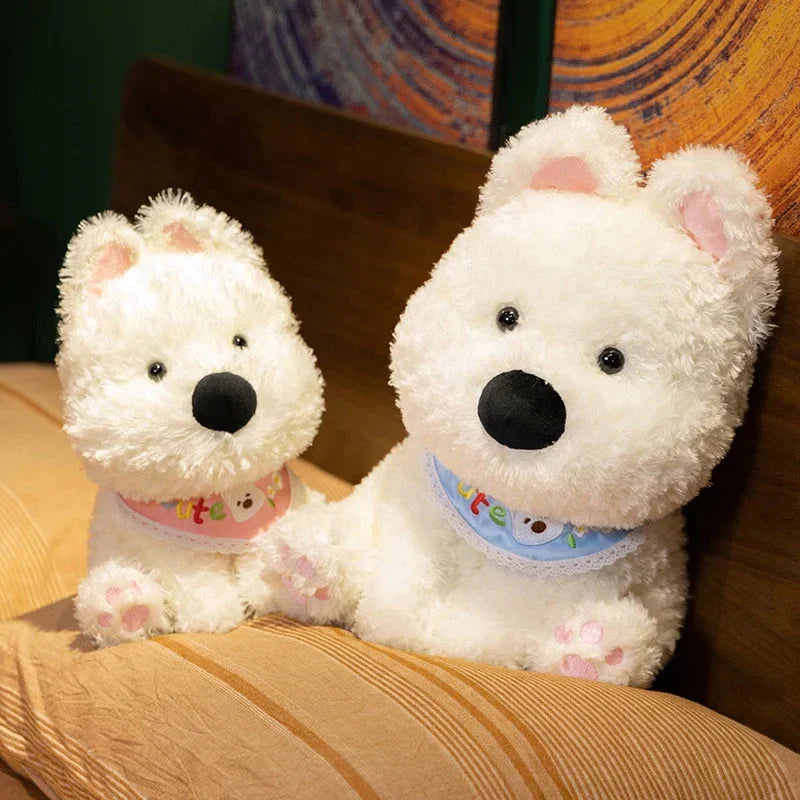 Chien West Highland Terrier peluche pour enfants et adultes