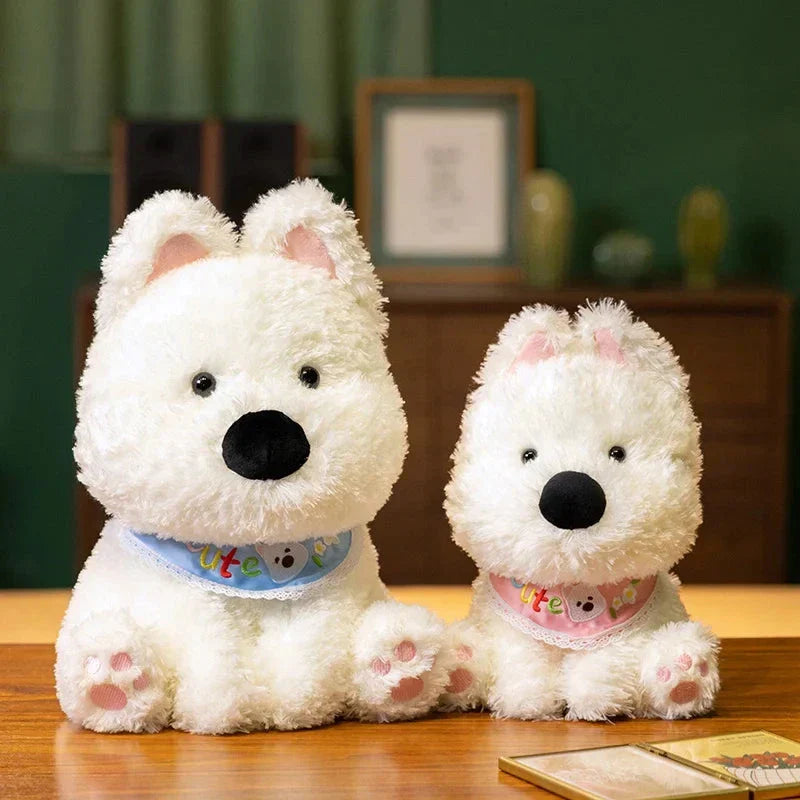 Chien West Highland Terrier peluche pour enfants et adultes