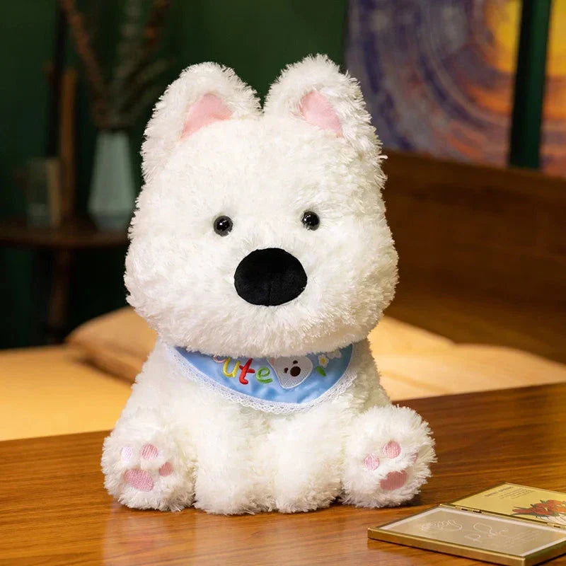 Chien West Highland Terrier peluche pour enfants et adultes