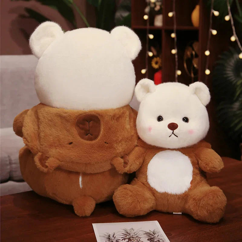 Costume Ours en Peluche Capybara Combinaison Peluche Enfants Adultes