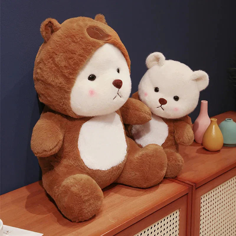 Costume Ours en Peluche Capybara Combinaison Peluche Enfants Adultes