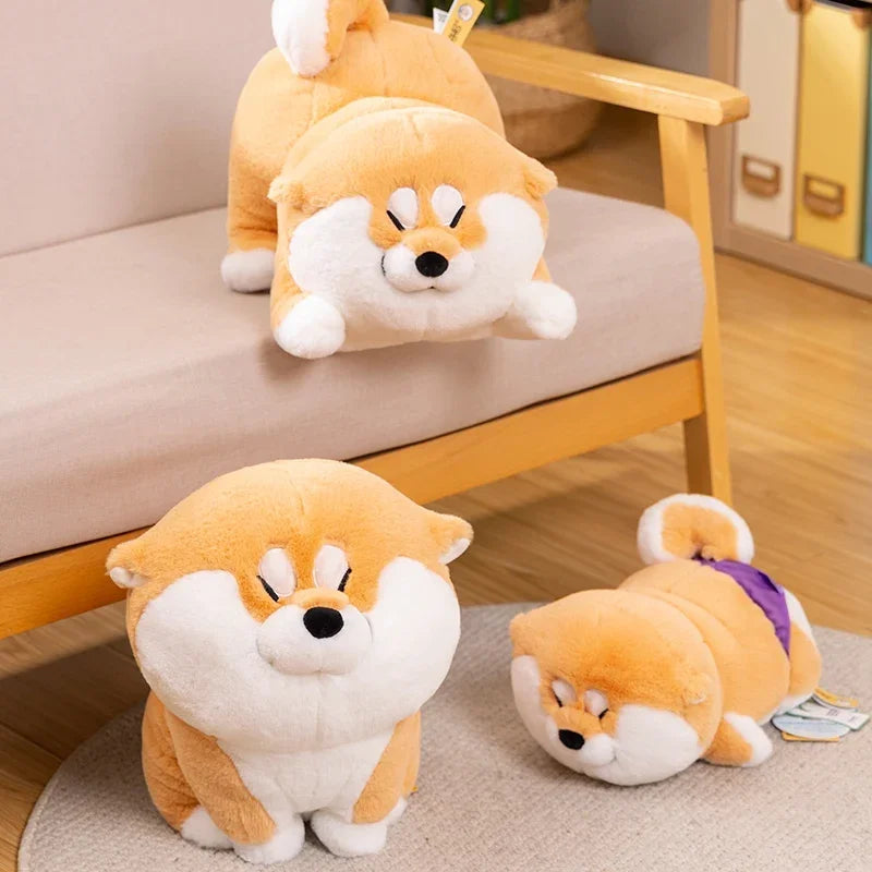 Peluche Chien Akita Shiba Inu Jouet Kawaii pour enfants et collectionneurs