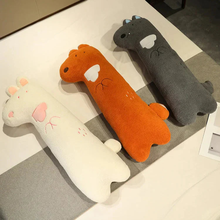 Peluches Longues Lapin Renard Loup pour Enfants