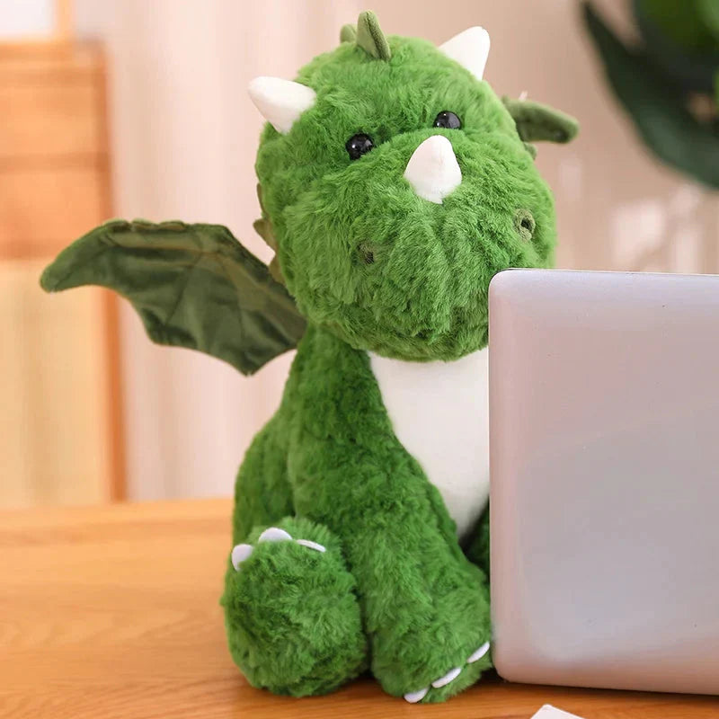 Œuf de dragon peluche coussin 2-en-1 pour enfants