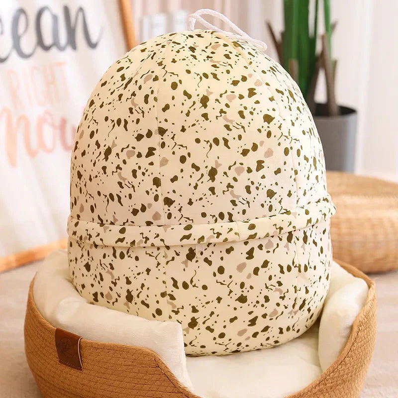 Œuf de dragon peluche coussin 2-en-1 pour enfants