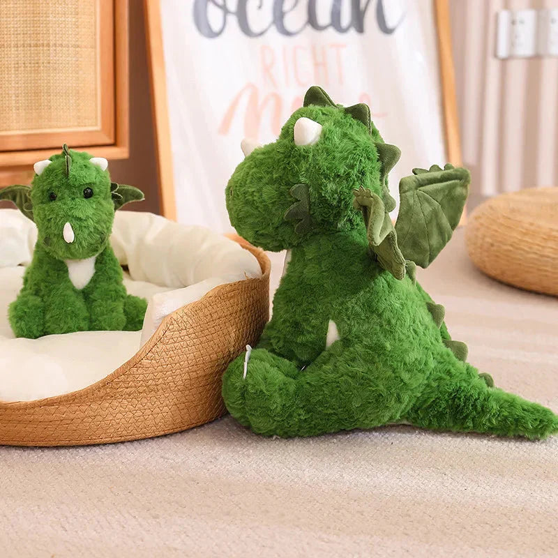 Œuf de dragon peluche coussin 2-en-1 pour enfants
