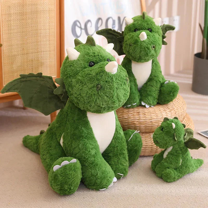Œuf de dragon peluche coussin 2-en-1 pour enfants