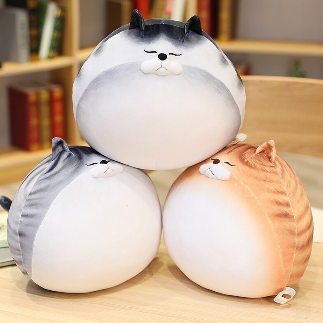 Jouet en peluche chat Chonky Cat grande figurine peluche
