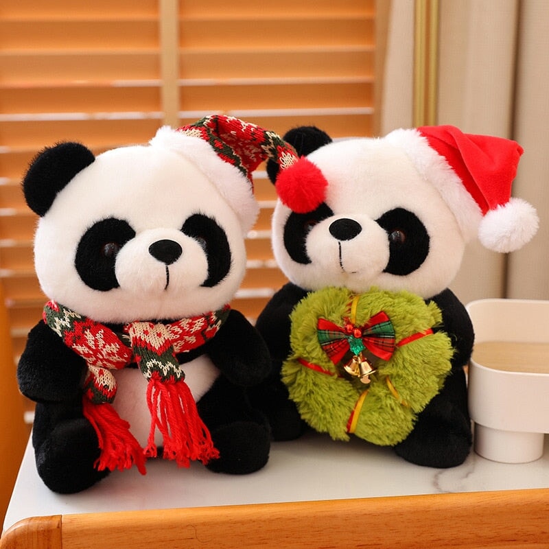 Peluche Panda Noël pour enfants et adultes