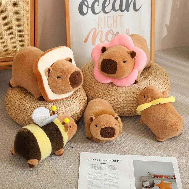 Figurine en peluche capybara pour enfants et collectionneurs