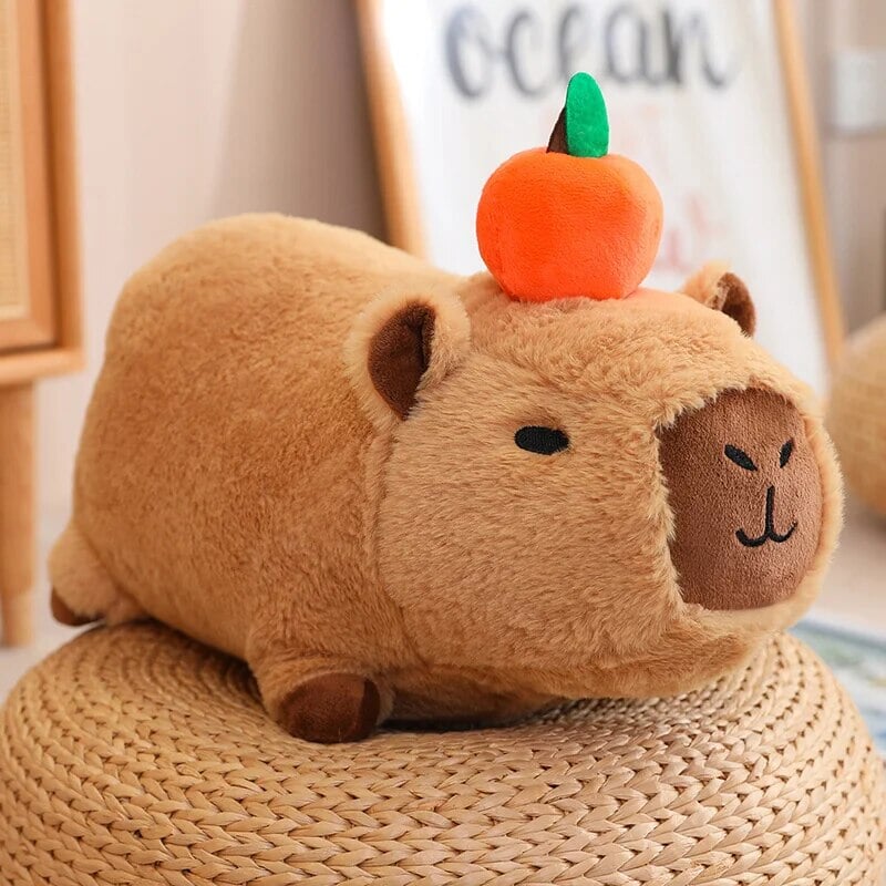 Figurine Capybara Peluche Dormante Plushie
