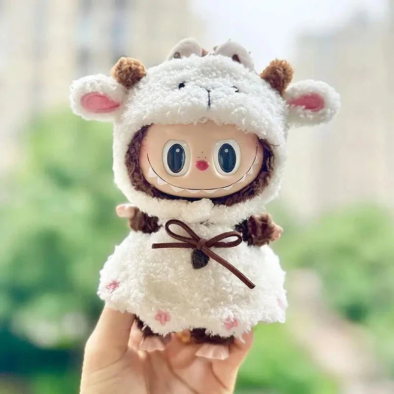 Salopette en Mouton Handmade – Ensemble Blanc Doux et Confortable pour Enfants