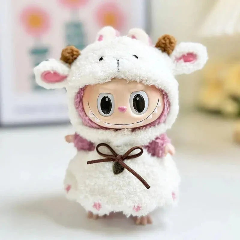 Salopette en Mouton Handmade – Ensemble Blanc Doux et Confortable pour Enfants