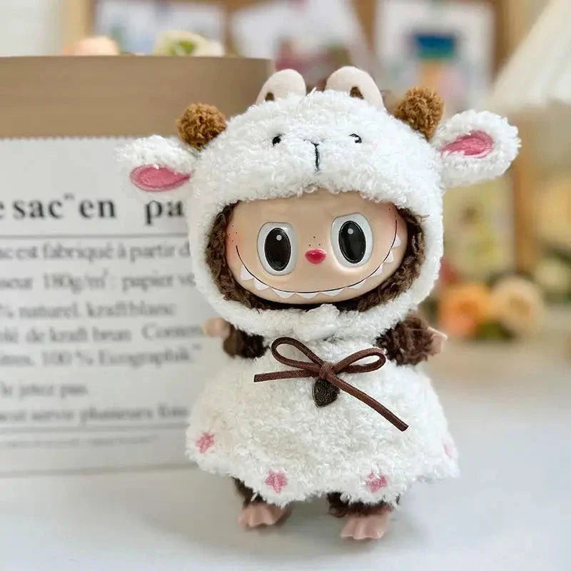 Salopette en Mouton Handmade – Ensemble Blanc Doux et Confortable pour Enfants