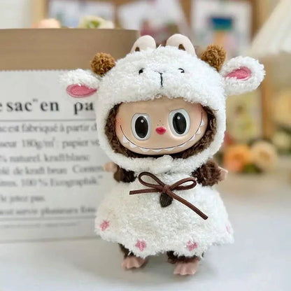 Salopette en Mouton Handmade – Ensemble Blanc Doux et Confortable pour Enfants
