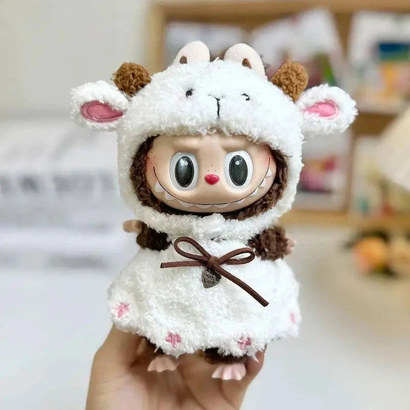 Salopette en Mouton Handmade – Ensemble Blanc Doux et Confortable pour Enfants