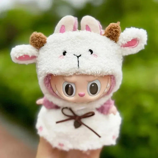 Salopette en Mouton Handmade – Ensemble Blanc Doux et Confortable pour Enfants
