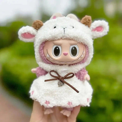 Salopette en Mouton Handmade – Ensemble Blanc Doux et Confortable pour Enfants